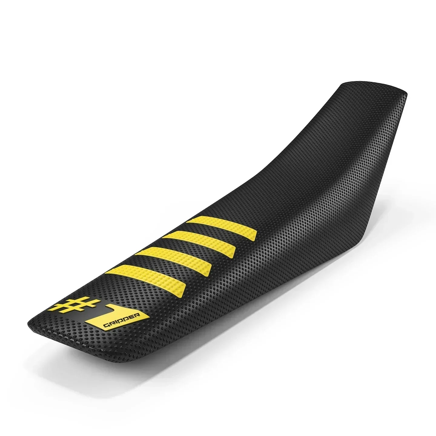 Funda de asiento acanalada - Negro/Amarillo