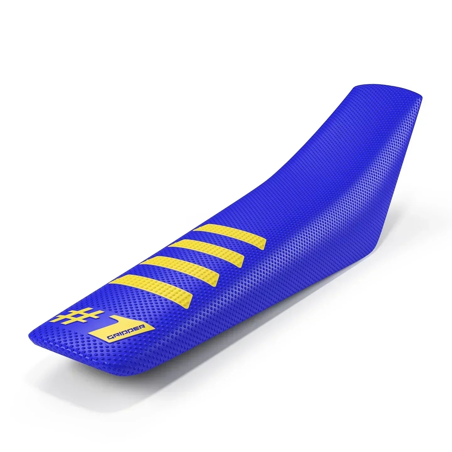 Funda de asiento acanalada Gripper 1 - Azul/Amarillo