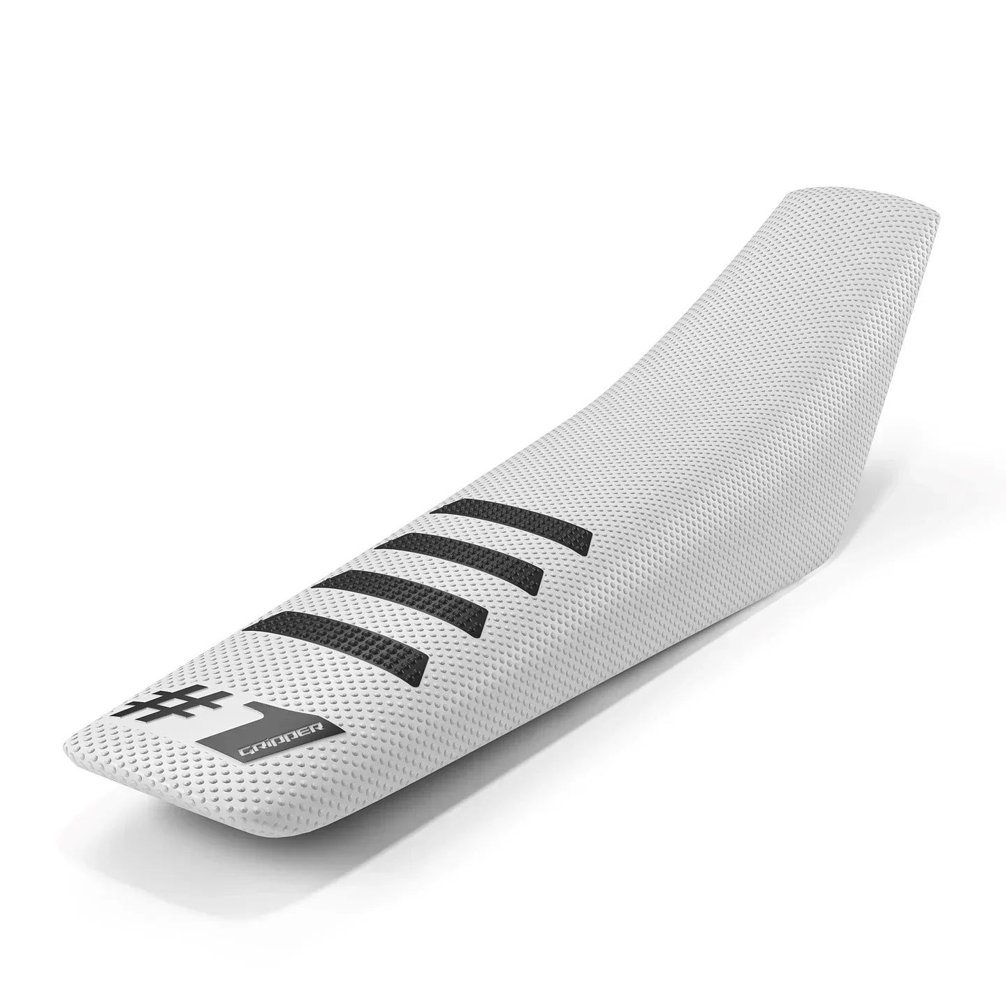 Funda de asiento acanalada - Blanco/Negro