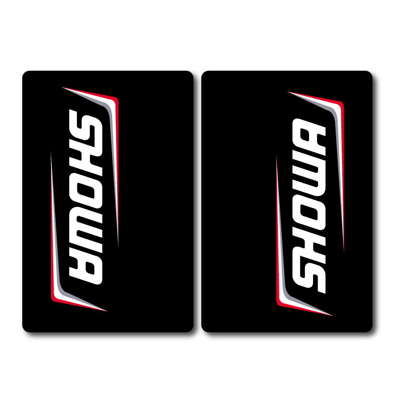 Gráficos de la horquilla superior // SHOWA // Blanco y negro