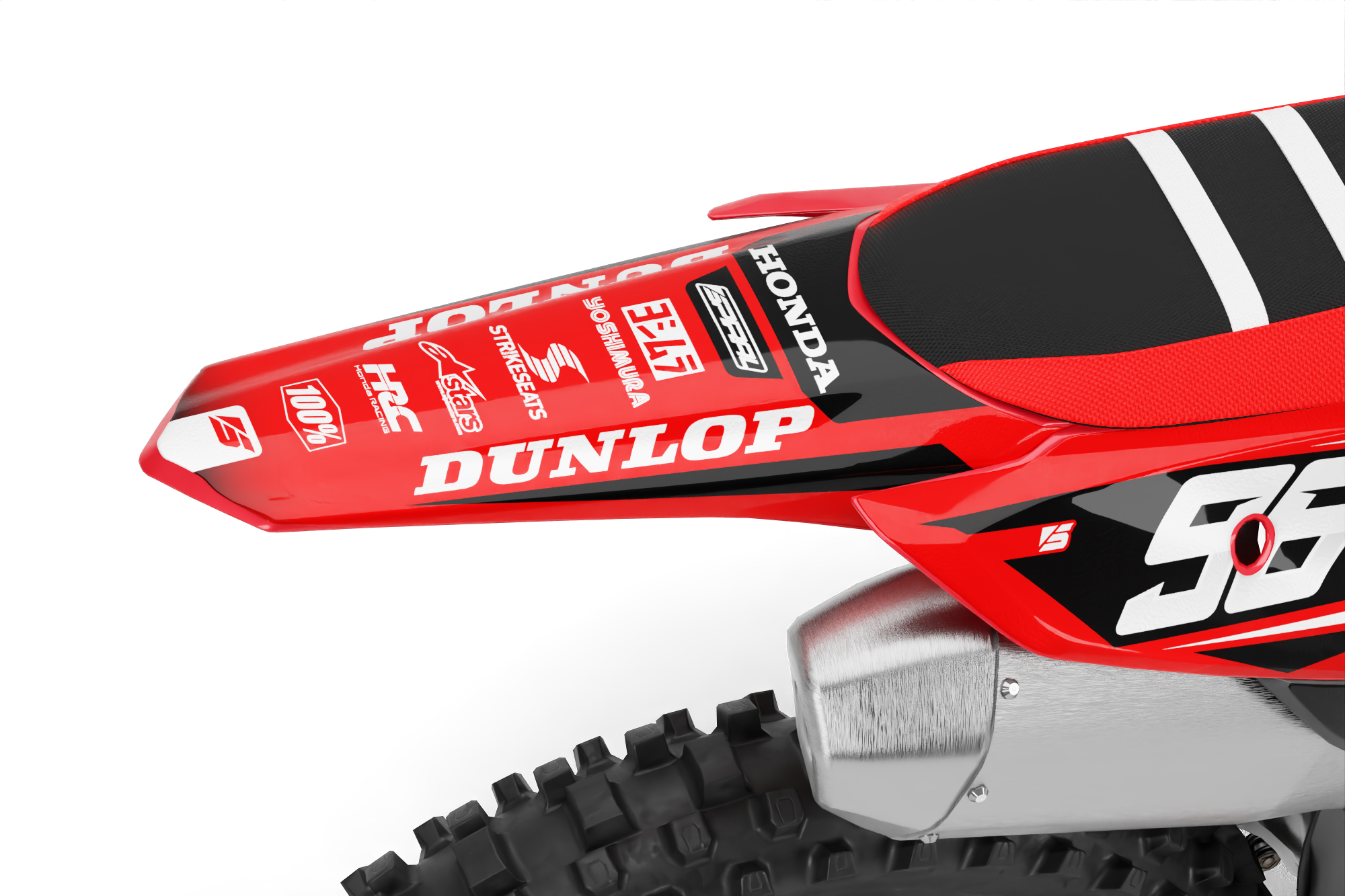 Honda // Racer Rojo Negro (Todas las Motos)