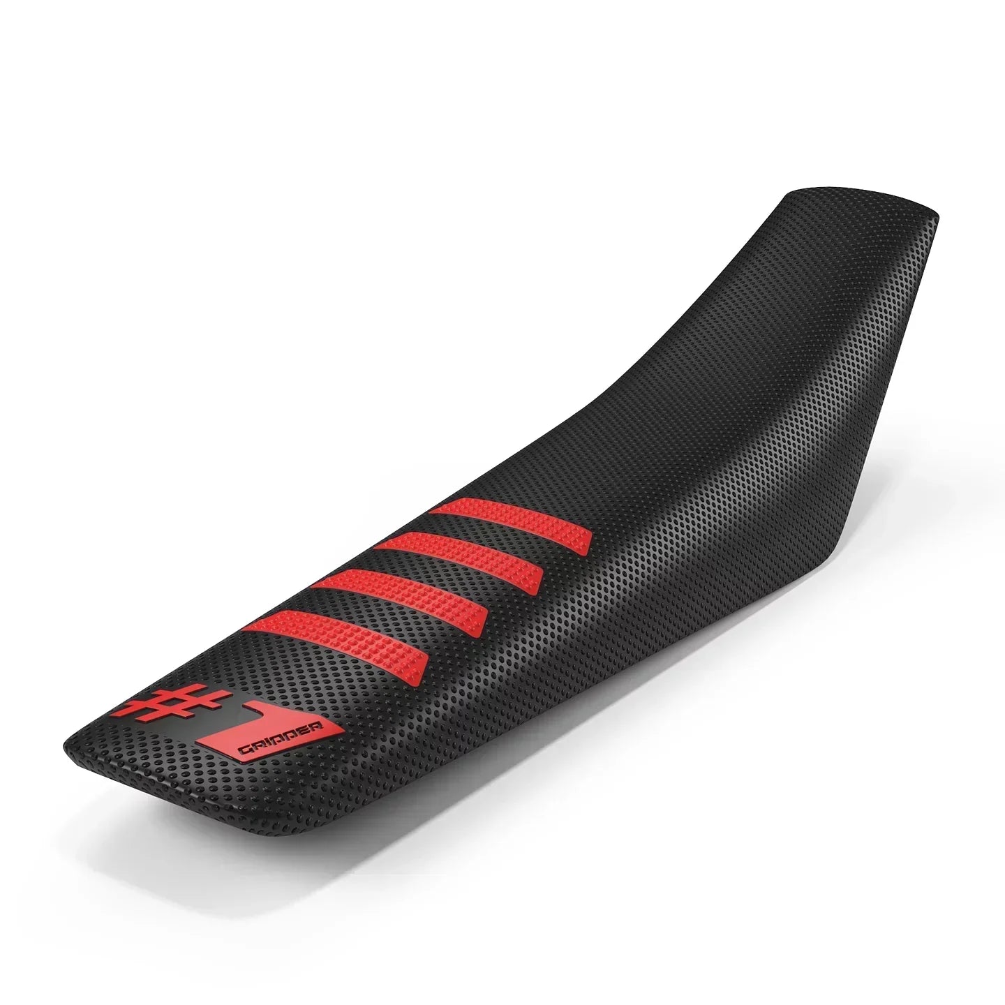 RIBBED Seat Cover - Black/Red