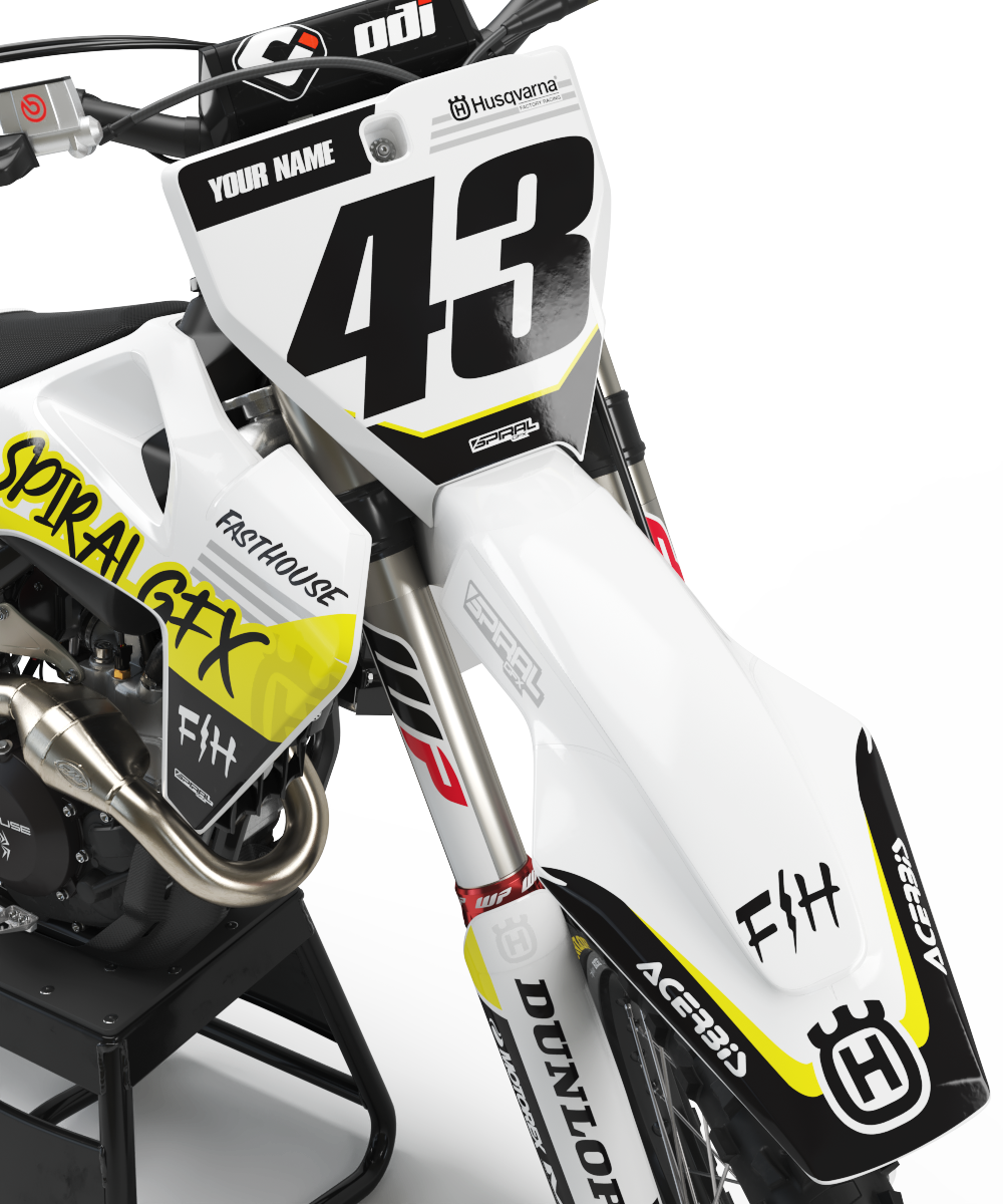 Husqvarna // Raptor White Yellow